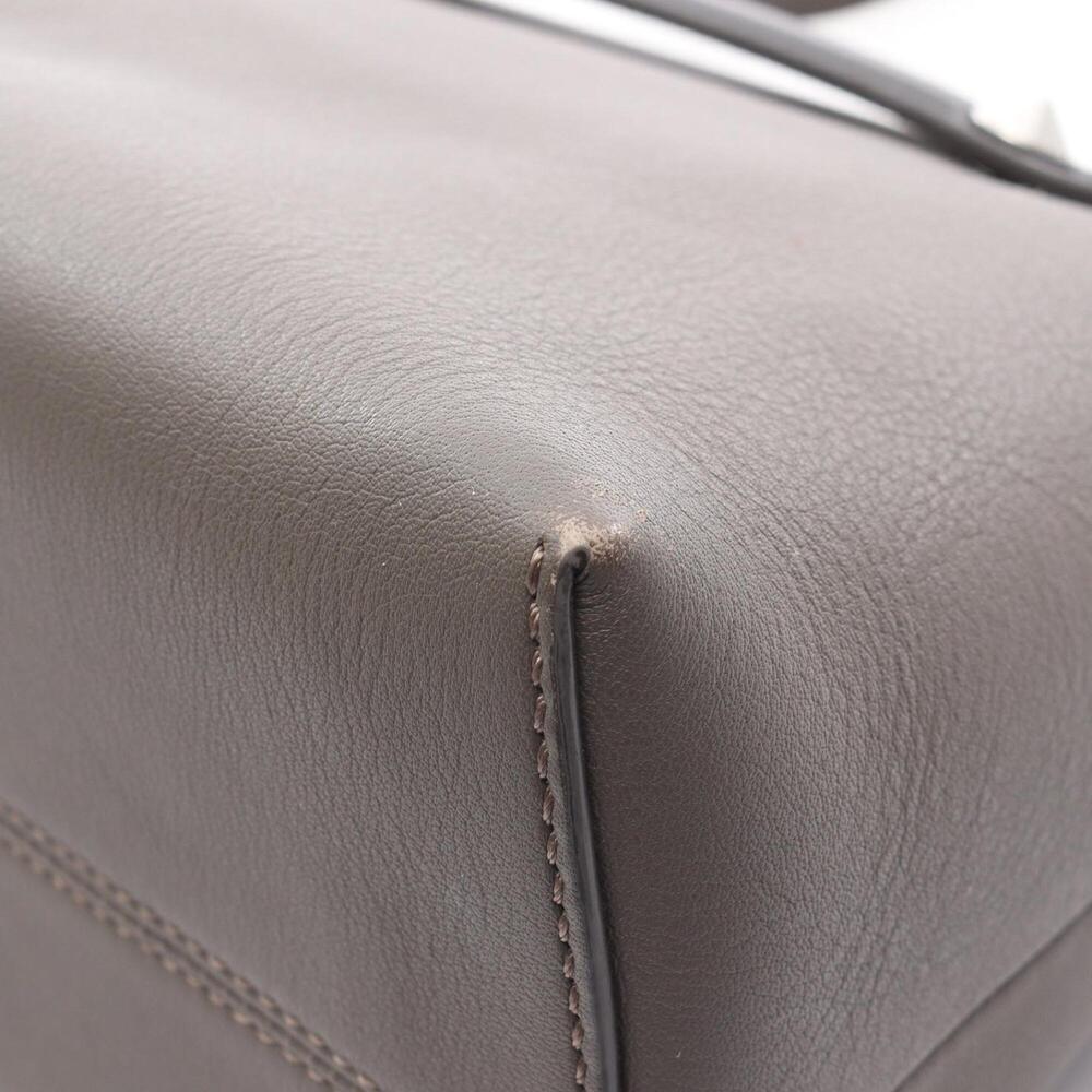 Fendi BY THE WAY MEDIUM 2-Way Handbag, Leather, Women's, Gray/Black - Picture 6 of 10